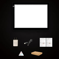 A4 Size 5W 5V LED LED Stepless Dimmable Acrylic Copy Boards for Anime Sketch Drawing Sketchpad, with USB Cable & Plug, Size：220x330x5mm, Stepless Dimmable