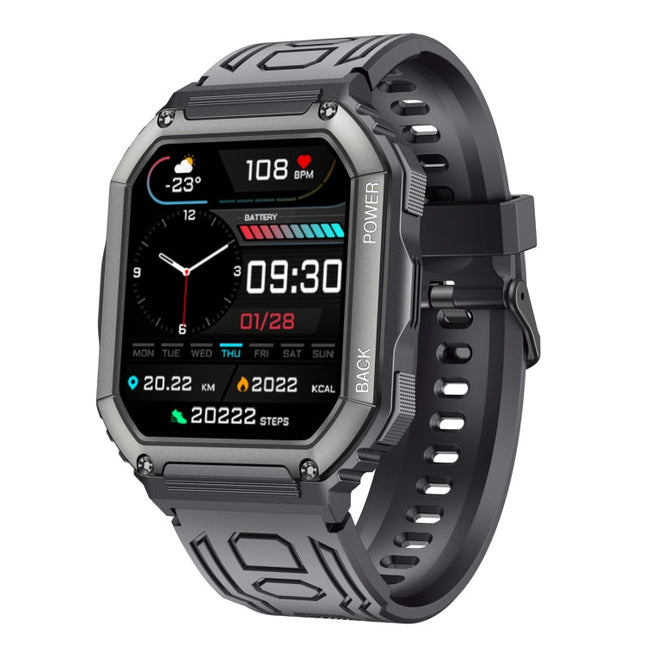 KR06 Waterproof Pedometer Sport Smart Watch, Support Heart Rate / Blood Pressure Monitoring / BT Calling