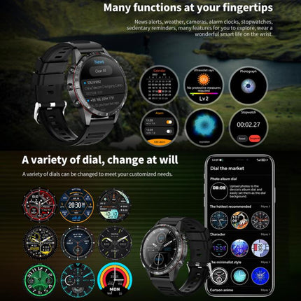 HAMTOD GT45 1.6 inch Waterproof Smart Watch, Support Bluetooth Call / Heart Rate / Blood Oxygen Monitoring