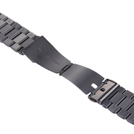 For Fitbit Blaze Smart Watch Butterfly Buckle 3 Beads Stainless Steel Watchband