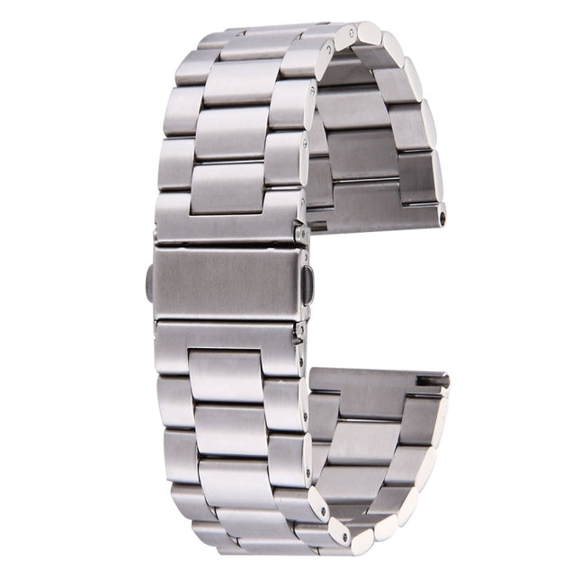 For Fitbit Blaze Smart Watch Butterfly Buckle 3 Beads Stainless Steel Watchband