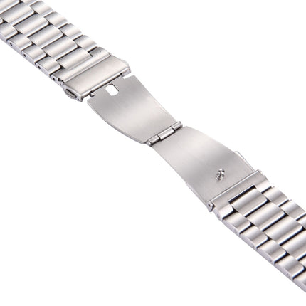 For Fitbit Blaze Smart Watch Butterfly Buckle 3 Beads Stainless Steel Watchband