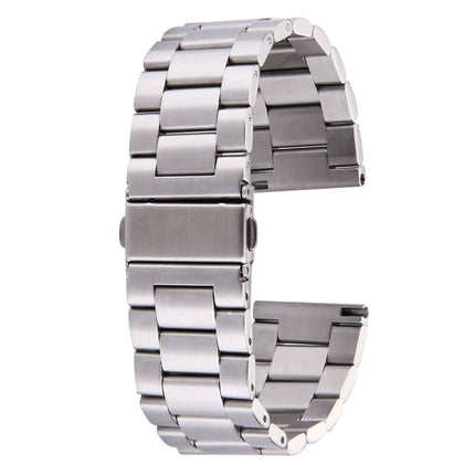 For Fitbit Blaze Smart Watch Butterfly Buckle 3 Beads Stainless Steel Watchband