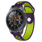 For Galaxy Watch 46mm / Purple + Mint Green