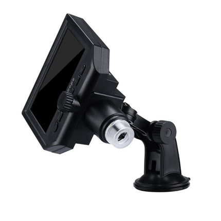 G600 600X 3.6MP 4.3 inch HD LCD Display USB Charging Portable Digital Microscope with LED Light, Support Micro SD Card(64GB Max), US Plug, AC 100-240V, US Plug