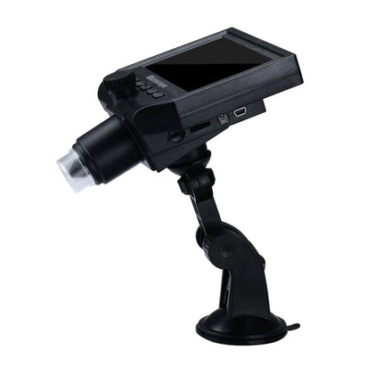 G600 600X 3.6MP 4.3 inch HD LCD Display USB Charging Portable Digital Microscope with LED Light, Support Micro SD Card(64GB Max), US Plug, AC 100-240V, US Plug
