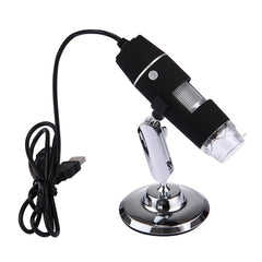 1000X Magnifier 0.3MP Image Sensor USB Digital Microscope with 8 LED & Professional Stand, 1000X