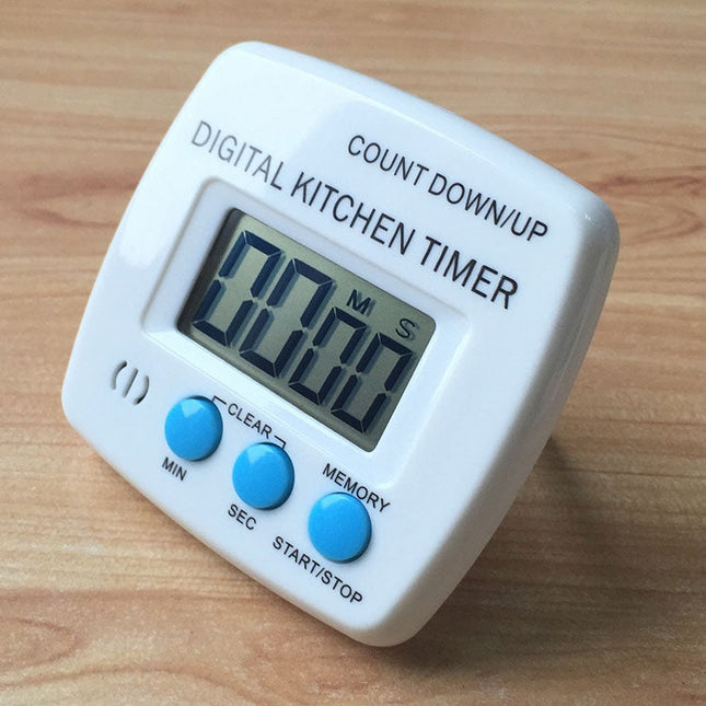 Kitchen Timer Digital Electronic Loud Alarm Magnetic Backing With Holder for Cooking Baking Sports Games Office