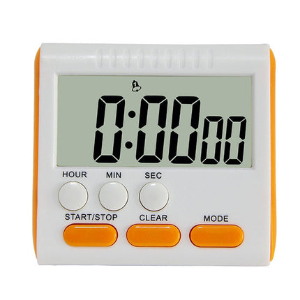 Kitchen Timer 24 Hours Digital Alarm Clock LCD Screen Magnetic Backing for Cooking Baking
