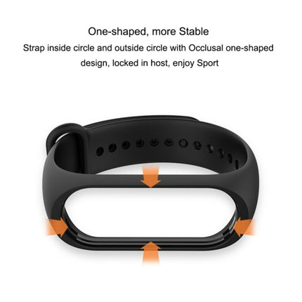 Pure Color Soft TPU  Watch Bands for Xiaomi Mi Band 4, Host Not Included, Black, Orange, Pink, Dark Blue, Wine Red