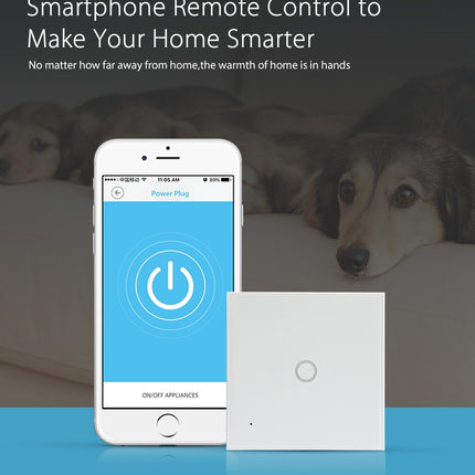 NEO NAS-SC01W Wireless WiFi EU Smart Light Control Switch 1Gang, 1 Gang