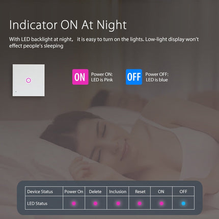 NEO NAS-SC01W Wireless WiFi EU Smart Light Control Switch 1Gang