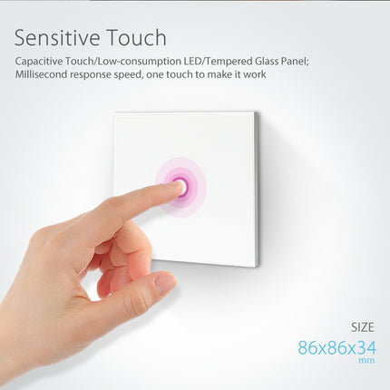 NEO NAS-SC01W Wireless WiFi EU Smart Light Control Switch 1Gang, 1 Gang