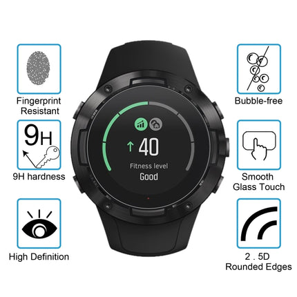 For Suunto 5 0.26mm 2.5D 9H Tempered Glass Film Screen Protector, For Suunto 5
