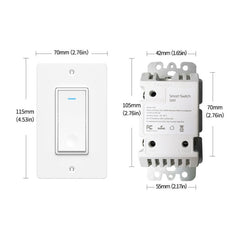 120 Type WiFi Smart Wall Touch Switch, US Plug
