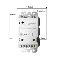 120 Type WiFi Smart Wall Touch Switch, US Plug