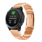For Garmin Fenix 5 / Rose Gold