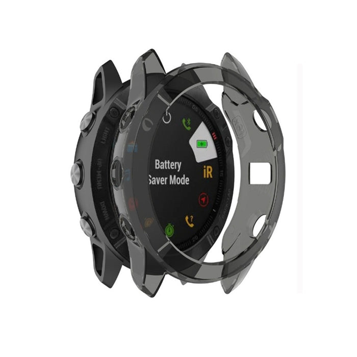 For Garmin Fenix 6X TPU Half Coverage Smart Watch Protevtice Case, For Garmin Fenix 6X