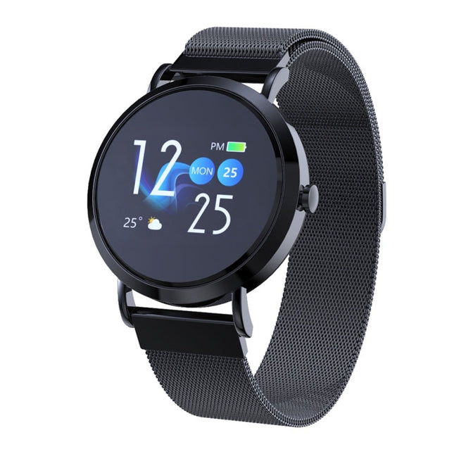 CV08C 1.0 inch TFT Color Screen Steel Watch Band Smart Bracelet, Support Call Reminder/ Heart Rate Monitoring /Blood Pressure Monitoring/ Sleep Monitoring/Blood Oxygen Monitoring