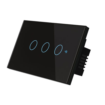 TC120 Wifi Smart Light Switch Glass Screen Touch Panel Voice Control Wireless Wall Switch Work with Alexa Echo / Google Home