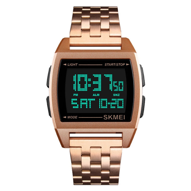 SKMEI 1368 Multifunctional Men Outdoor Sports Noctilucent Waterproof Digital Watch