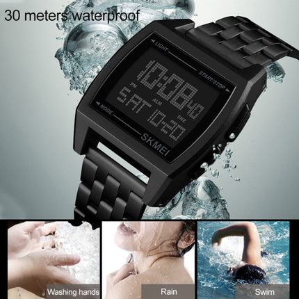 SKMEI 1368 Multifunctional Men Outdoor Sports Noctilucent Waterproof Digital Watch