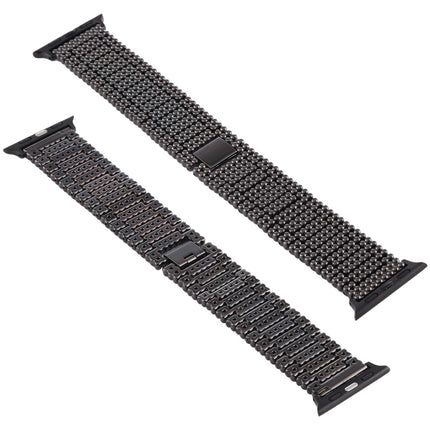 For Apple Watch Series 7 41mm / 6 & SE & 5 & 4 40mm / 3 & 2 & 1 38mm Nine Beads Stainless Steel Wrist Strap Watch Band, For Apple Watch Series 7 41mm / 6 & SE & 5 & 4 40mm / 3 & 2 & 1 38mm