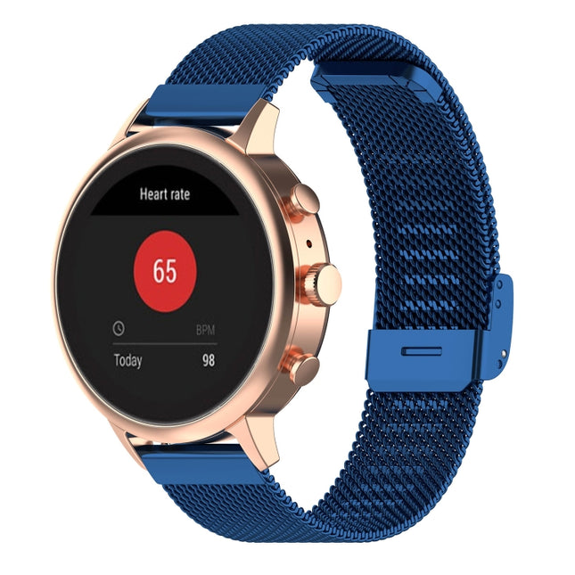 18mm Metal Mesh Wrist Strap Watch Band for Fossil Female Sport / Charter HR / Gen 4 Q Venture HR