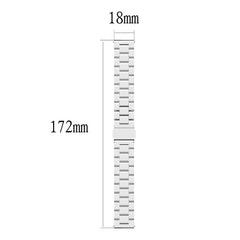 18mm Steel Wrist Strap Watch Band for Fossil Female Sport / Charter HR / Gen 4 Q Venture HR