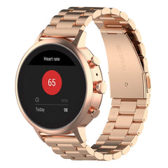 18mm Steel Wrist Strap Watch Band for Fossil Female Sport / Charter HR / Gen 4 Q Venture HR