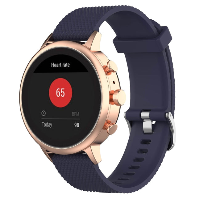 18mm Texture Silicone Wrist Strap Watch Band for Fossil Female Sport / Charter HR / Gen 4 Q Venture HR