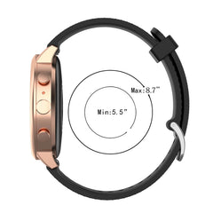 18mm Texture Silicone Wrist Strap Watch Band for Fossil Female Sport / Charter HR / Gen 4 Q Venture HR