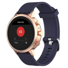 18mm Texture Silicone Wrist Strap Watch Band for Fossil Female Sport / Charter HR / Gen 4 Q Venture HR