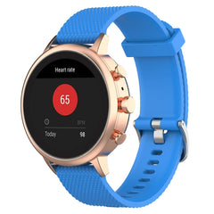 18mm Texture Silicone Wrist Strap Watch Band for Fossil Female Sport / Charter HR / Gen 4 Q Venture HR