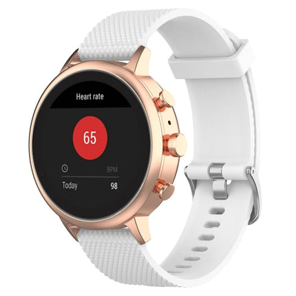 18mm Texture Silicone Wrist Strap Watch Band for Fossil Female Sport / Charter HR / Gen 4 Q Venture HR