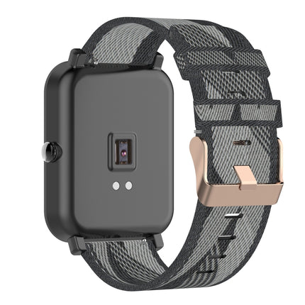 20mm Stripe Weave Nylon Wrist Strap Watch Band for Huami Amazfit GTR 42mm / GTS / BIP / BIP Lite