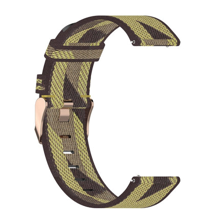 20mm Stripe Weave Nylon Wrist Strap Watch Band for Huawei GT 2 42mm / Honor Magic Watch 2 42mm