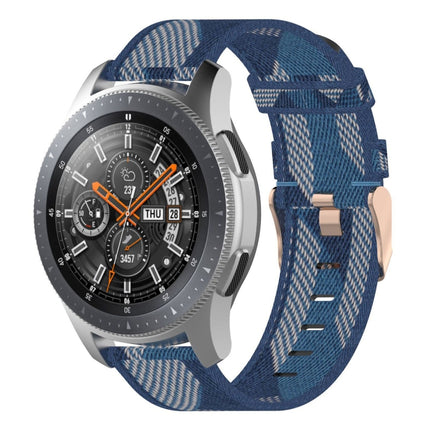 22mm Stripe Weave Nylon Wrist Strap Watch Band for Galaxy Watch 46mm / Gear S3