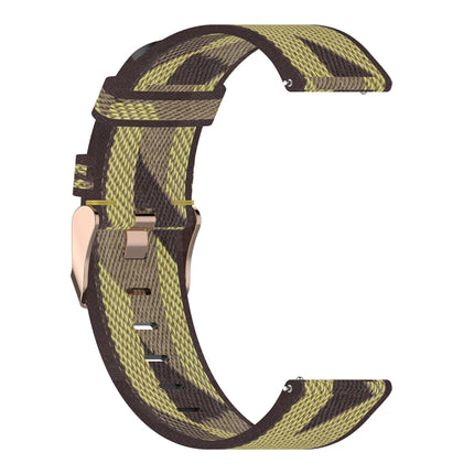22mm Stripe Weave Nylon Wrist Strap Watch Band for Galaxy Watch 46mm / Gear S3