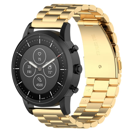 22mm Steel Wrist Strap Watch Band for Fossil Hybrid Smartwatch HR, Male Gen 4 Explorist HR / Male Sport