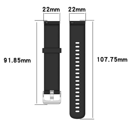 22mm Texture Silicone Wrist Strap Watch Band for Fossil Gen 5 Carlyle, Gen 5 Julianna, Gen 5 Garrett, Gen 5 Carlyle HR