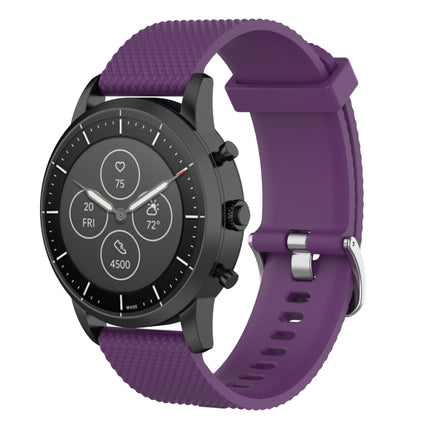 22mm Texture Silicone Wrist Strap Watch Band for Fossil Hybrid Smartwatch HR, Male Gen 4 Explorist HR, Male Sport