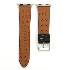 For Apple Watch Series 3 & 2 & 1 42mm Small Cave Genuine Leather Wrist Watch Band, For 42mm