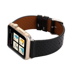 For Apple Watch Series 3 & 2 & 1 42mm Small Cave Genuine Leather Wrist Watch Band, For 42mm