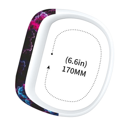Colourful Feathers Pattern Silicone Sport Watch Band for Garmin Vivofit JR, Size: Large