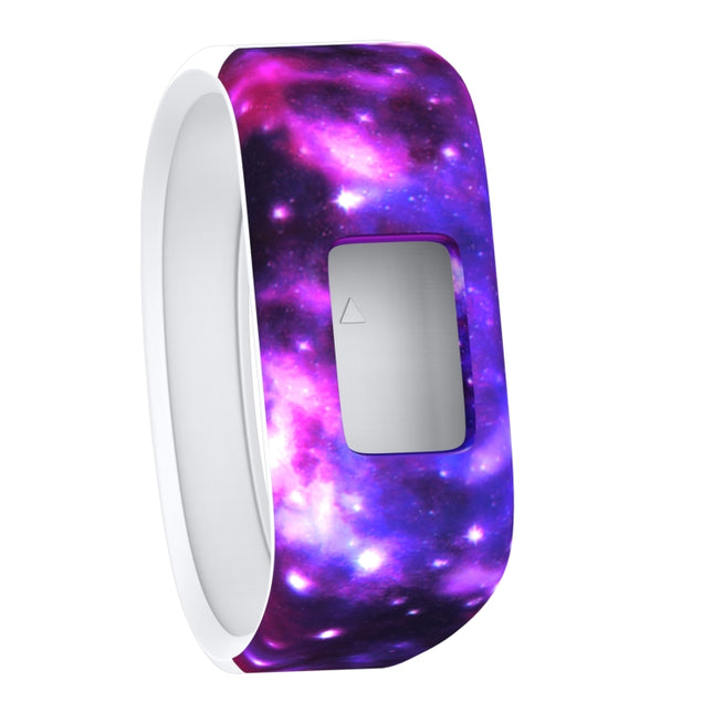 Colourful Feathers Pattern Silicone Sport Watch Band for Garmin Vivofit JR, Size: Small