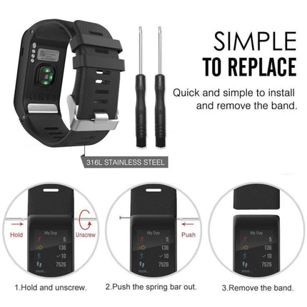 Silicone Sport Watch Band for Garmin Vivoactive HR