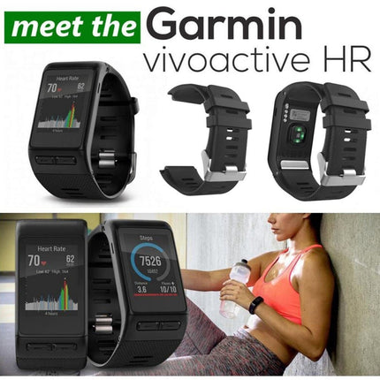 Silicone Sport Watch Band for Garmin Vivoactive HR