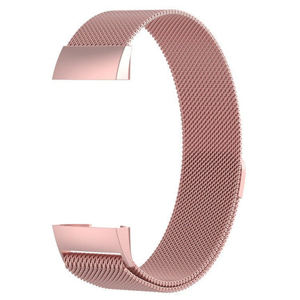 Stainless Steel Magnet Watch Band for FITBIT Charge 3, Size:Small, 187x18mm