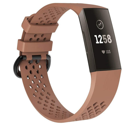 Square Hole Adjustable Sport Watch Band for FITBIT Charge 3